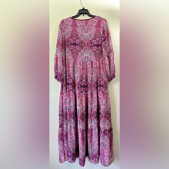 St. John’s Bay, Pink Floral Maxi Dress - Picture 2 of 2